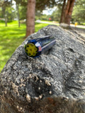 11mm L/35 faceted crushed opal. #143
